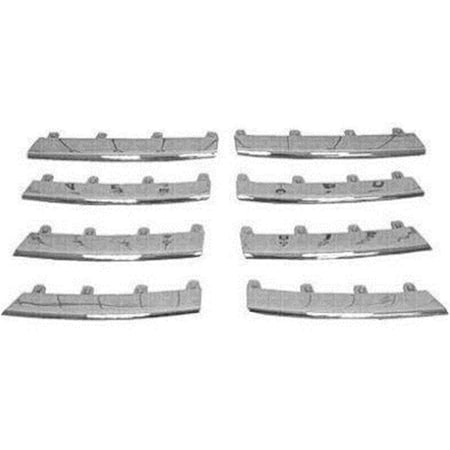 Sherman Parts 8 Piece Grille Edge Moldings Kit for 2005-2010 Jetta SDN, Chrome SHE9532A-99M-0